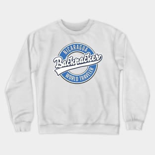 Nicaragua backpacker world traveler logo Crewneck Sweatshirt